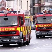 Firefighters tackle wheelie bin fire
