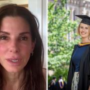 Sandra Bullock (left) sent a video message to Laura Nuttall (right) before she died