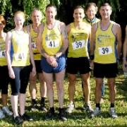 RECORD BREAKERS Accrington Road Runners leg one runners at last weekend’s Bradford Millennium Relay