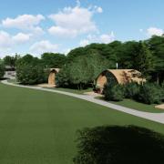 An image of how the Great Harwood glamping site might look