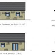 Bungalow plan for land off Goodshaw Avenue North at Loveclough. Image for applicant to Rossendale Council