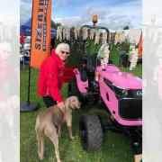 Pamela Riley, 85, with her dog Dilys