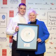 Sam Dixon (left) who works at Lisa Goodwin-Allen's (right) Northcote, has been named Young National Chef of the Year