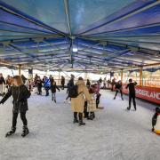 Winter wonderland ice rink in Chorley