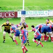 THE BEEST John Beeston charges for the line in Blackburn’s 18-5 win over Egremont