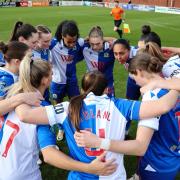 Blackburn Rovers Women in action.