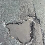 One particularly bad pothole