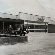The exterior of the new Asda store in Bolton shortly before opening in May 1970