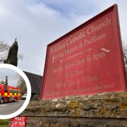 Six fire engines were called to St John the Baptist Roman Catholic Church in Padiham this morning