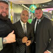 Bill (right) was recently at the new Akbar's restaurant in Blackburn town centre where he met Shabir Hussain