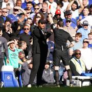 Kompany was shown a red card at Chelsea