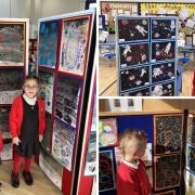 Briercliffe Primary School pupils created 600 pieces of artwork for an exhibition