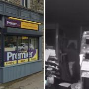 The Premier convenience store in Bury Road, Rawtenstall, was broken into