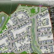 The plan for the Rossendale Road, Burnley, housing estate