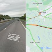 Police incident causing rush hour delays on M65