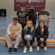 Students discovered what it was like to play blind football as part of training sessions delivered in Accrington.