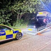 Two cars were seized near Preston after the drivers were spotted racing each other.
