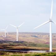 IMPOSING The turbines will be similar in size to these at Scout Moor, Rossendale