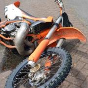 This bike was being seized on Barbara Castle Way