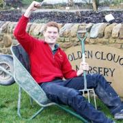 FLOWER POWER Gardener John Foley celebrates reaching the BBC TV finals