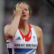 Holly Bleasdale in the Olympic stadium tonight