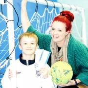 James Galbraith with Rebecca Robertson of the Youth Zone