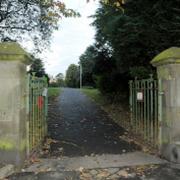 The footpath through Ightenhill Park which will be brighter and safer after the   new lights have been installed