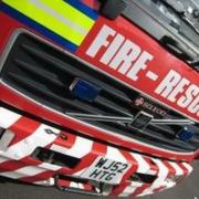 Fire crews were tackling the blaze for around five hours