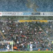 Ewood Park in the snow
