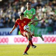 Nabil Bentaleb in action for Algeria against Armenia
