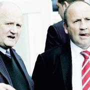Eric Whalley with former Stanley manager John Coleman