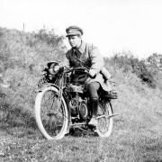 Hugh Neems as a dispatch rider