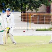 Naeem Ashraf is bowled against Settle