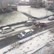 Snow causes road chaos across Lancashire