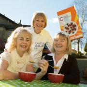 Breakfast to beat cancer sooner Mary Bennett, Val Standage and Susan Duncan.