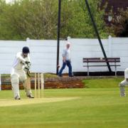 Helen Brown    14.05.16..Darwen Cricket Club v St Anne's Cricket Club. Pictured batting, is Scott Jackson of Darwen..