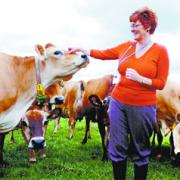 ANIMAL MAGIC: Christine James gets to know one of the cows