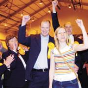 Burnley Liberal Democrats celebrate their success