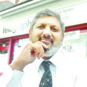 DELIGHTED: National newsagents' vice president Suleman Khonat