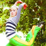 JUMPING FOR JOY: Talented dancer Emily Ainsworth