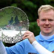THIRD TIME LUCKY: Anthony Harwood celebrates his Harold Ryden Trophy win