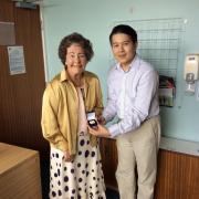 First name Ellis and her Alan Nabarror medal, which was presented by Dr Thet Koto