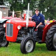 Chipping Show 2017.On a 1963 Massey Fergurson tractor is Paul Whitehead.