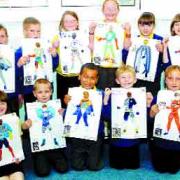 Darwen pupils paint their Blackburn Rovers super-heroes