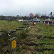 The Rising Bridge roundabout has been the scene of a number of crashes