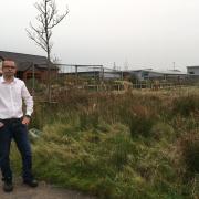 Aidy Riggott at the site where a KFC is coming to Buckshaw Village
