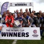 Rovers Ladies celebrate their cup success PIC CREDIT: Rovers Ladies