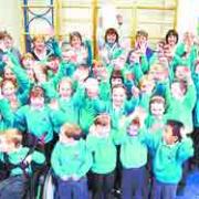 HAPPY: Pupils are jumping for joy