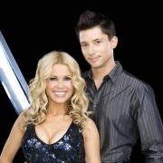 Melinda Messenger and Fred, who left the competition this week