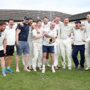 Oswaldtwistle Immanuel celebrate after victory over Euxton secured them the Ribblesdale League Section A title